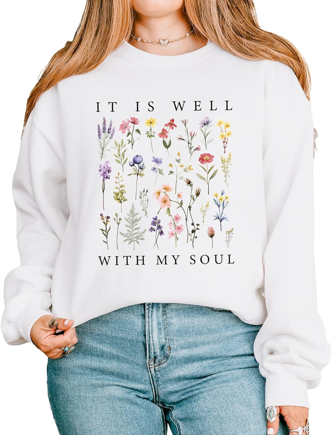 Cuppa Tee Christian Floral Sweatshirt for Inspirational Comfort
