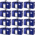 TAILI 12 Pack Dark Blue Extra Large Moving Bags - Heavy Duty Space