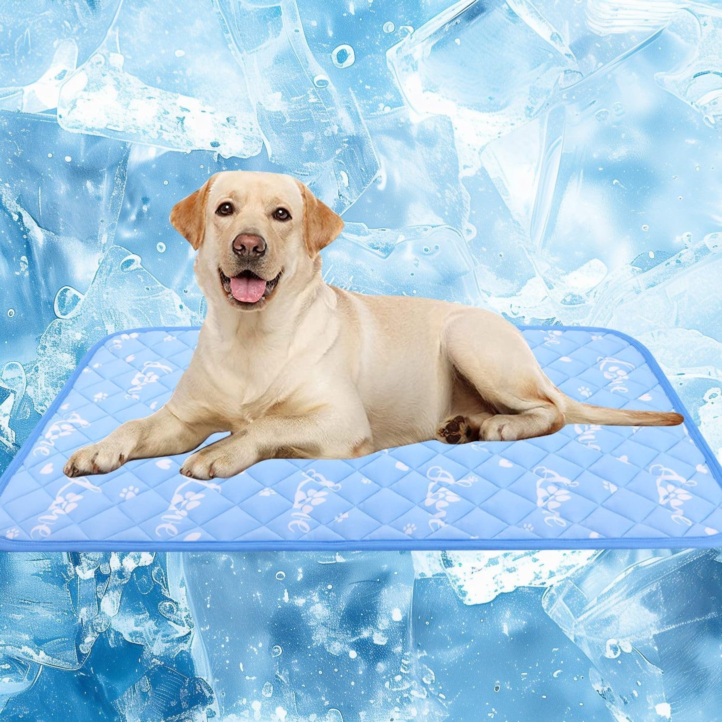 Dog Cooling Mat 48x28 Inch - Double-Sided Comfort for Pets