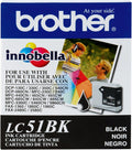 Brother Innobella LC51BK Ink Cartridge 500 Page Yield - Reliable Black