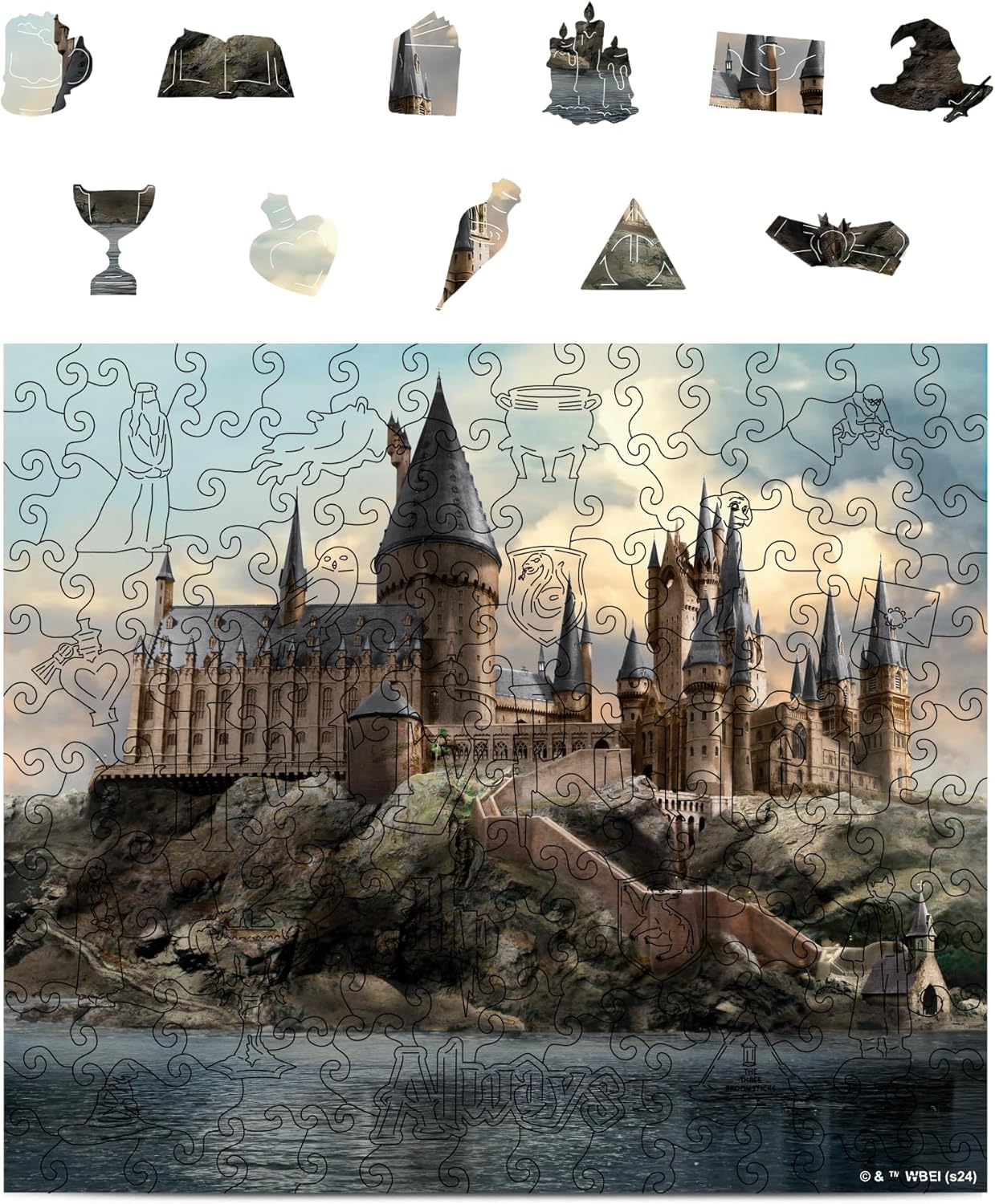 Harry Potter Puzzle - Hogwarts Castle - Unique Wooden Jigsaw