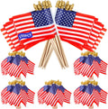 Small American Flags on Stick 150pcs - Mini Handheld Patriotic Pack
