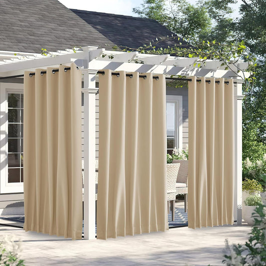 NICETOWN Weighted Blackout Curtains for Outdoor Privacy & Style