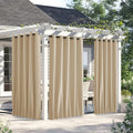 NICETOWN Outdoor Curtains 2 Panels W66 x L84 - Weatherproof Privacy