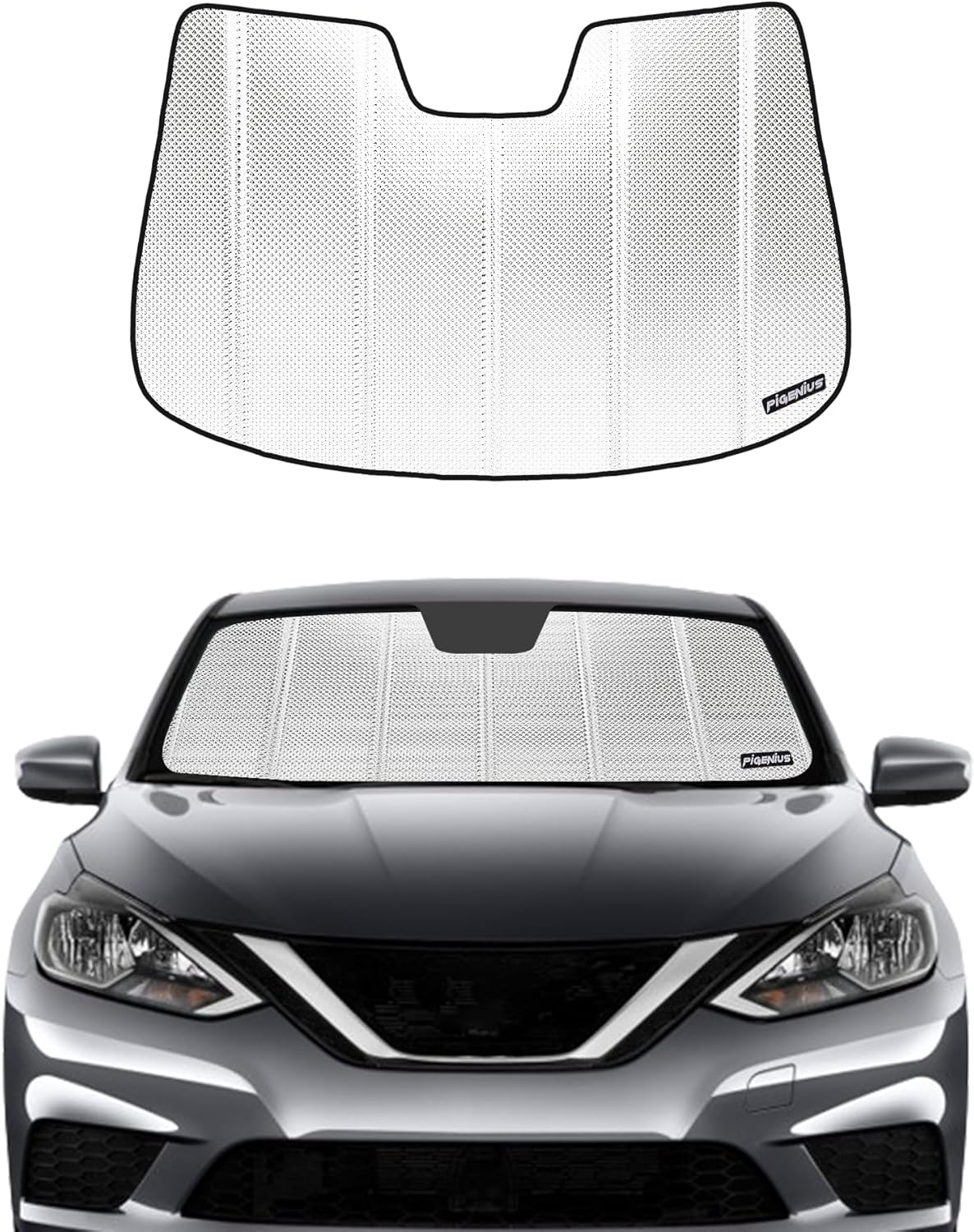 Custom Fit Windshield Sun Shade for 2013-2019 Nissan Sentra