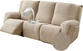 Gennia Waterproof Recliner Sofa Cover - Stretch, Washable, 3-Seat