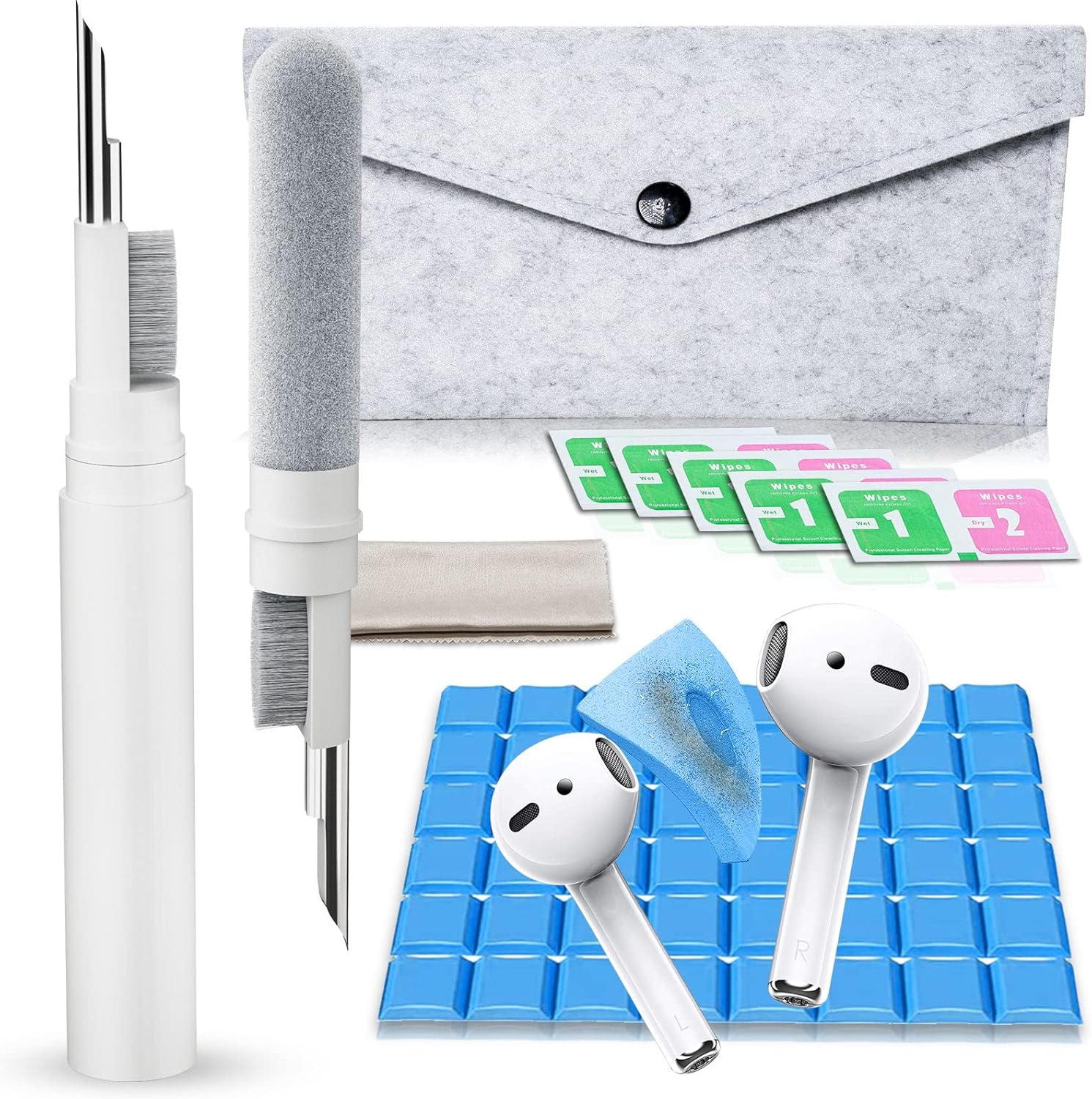 AKIKI Airpod Cleaning Kit: Multi-Function Soft Brush for Ultimate Clean.