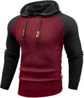 Zaitun Mens Hooded Sweatshirt Long Sleeve Slim Fit Pullover Fashion