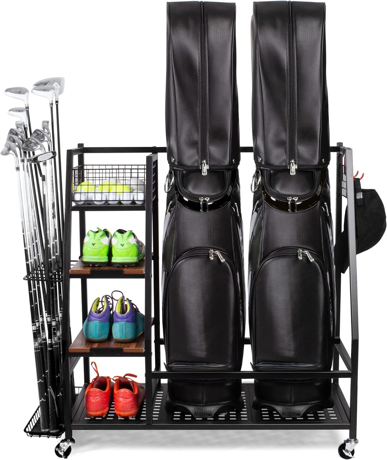 Sttoraboks Golf Bag Rack: Organize 2/3 Bags!