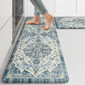 KIMODE Anti Fatigue Kitchen Mats Set of 2 - Cushioned Non Slip Rugs