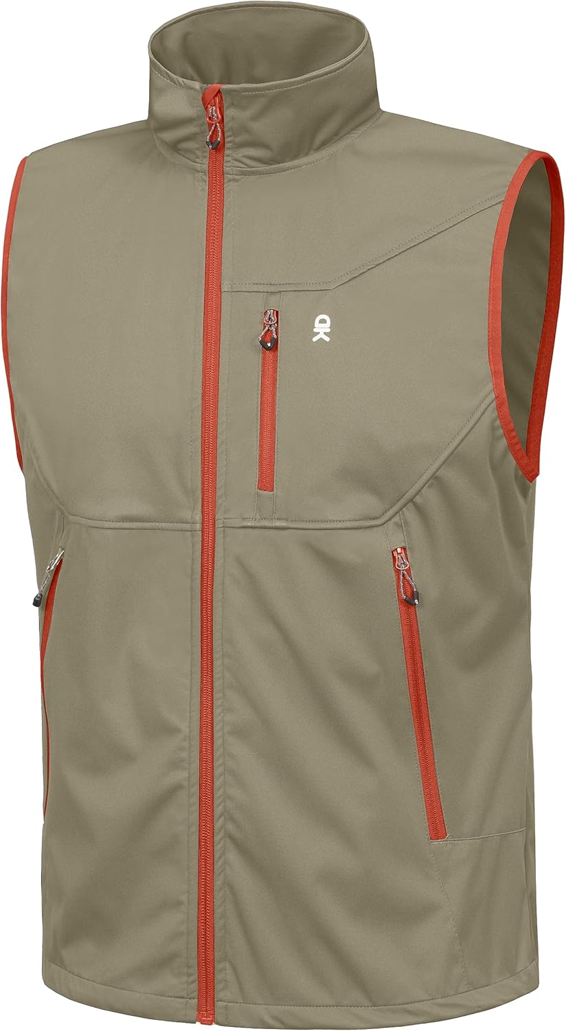 Little Donkey Andy Men's Lightweight Softshell Vest for Travel