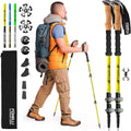 Foxelli Trekking Poles Lightweight Collapsible Aluminum Poles - Pack