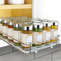Pull Out Spice Rack Organizer for Inside Kitchen Cabinets - Smooth
