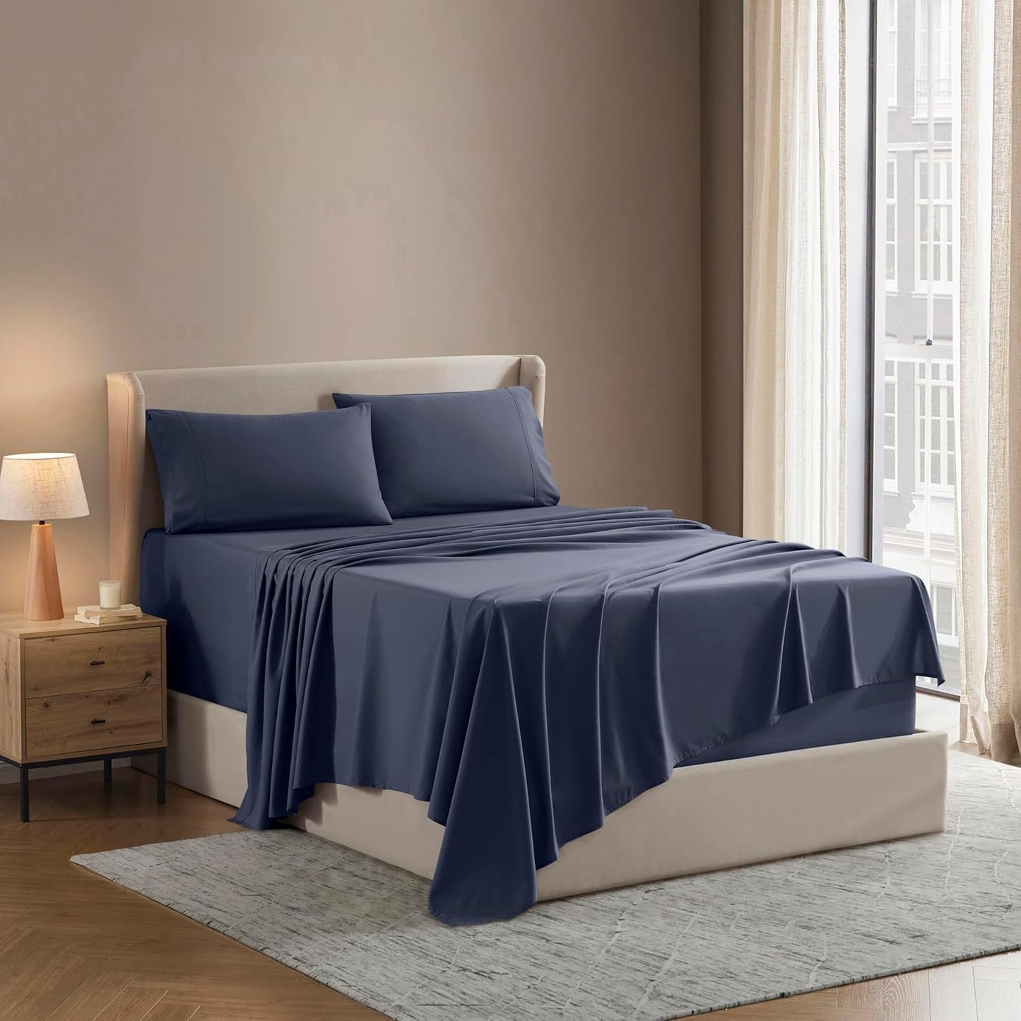 Nestl Short Queen Sheet Set - Ultra-Soft Microfiber for RV