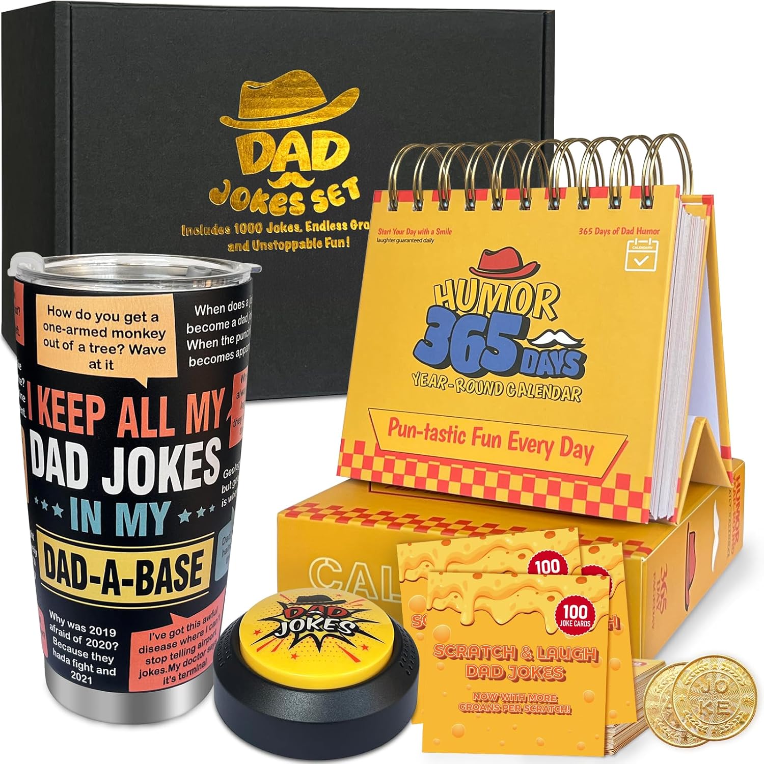 Ultimate Dad Jokes Collection: 4-in-1 Gift Set for Laughter