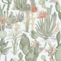 Cactus Floral Peel and Stick Wallpaper 17.4in x 393in - Waterproof