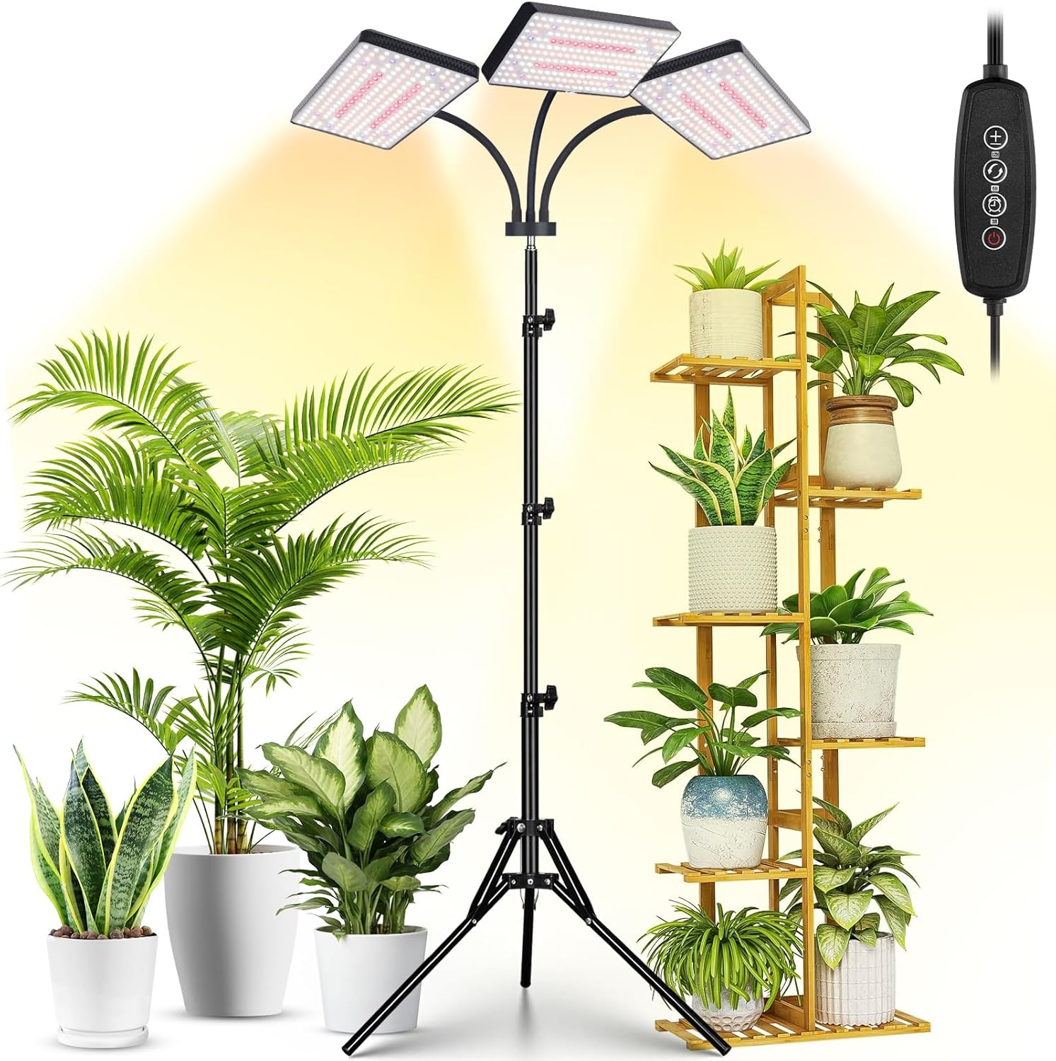 2024 LBW Grow Lights for Indoor Plants with Adjustable Tripod