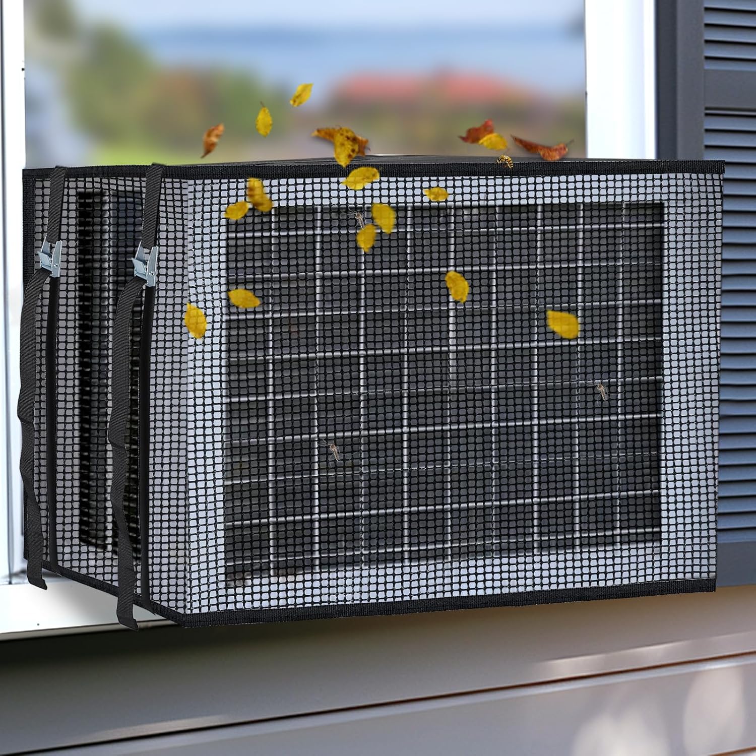 Dust-Proof Mesh Cover for U-Shaped AC - Easy Air Flow! 