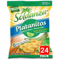 Soldanza Plantain Chips Lime 2.5 Ounce (Pack of 24) - Crunchy Tropical