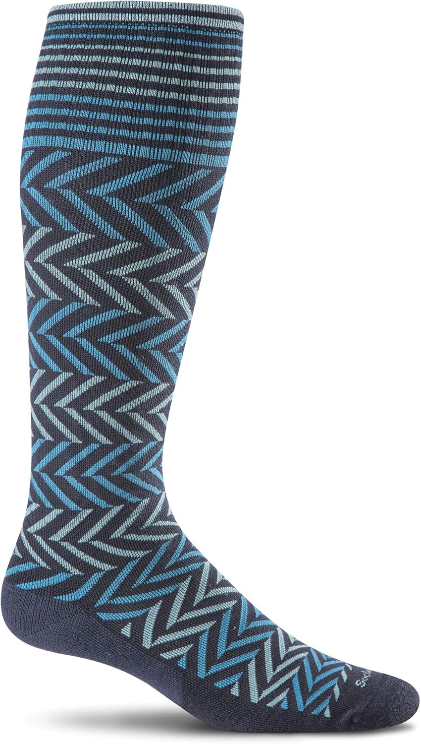 Sockwell Women's Chevron Compression Sock for Comfort and Style