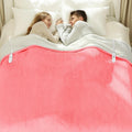 Queen Heated Blanket 84ft x 90ft - Dual Control Pink Heated Blanket