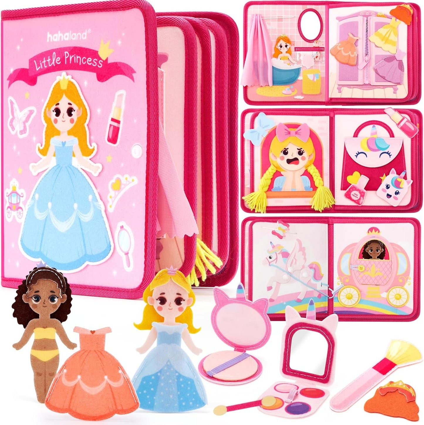 Princess Busy Board for 3-5 Year Old Girls - Fun Learning Toy