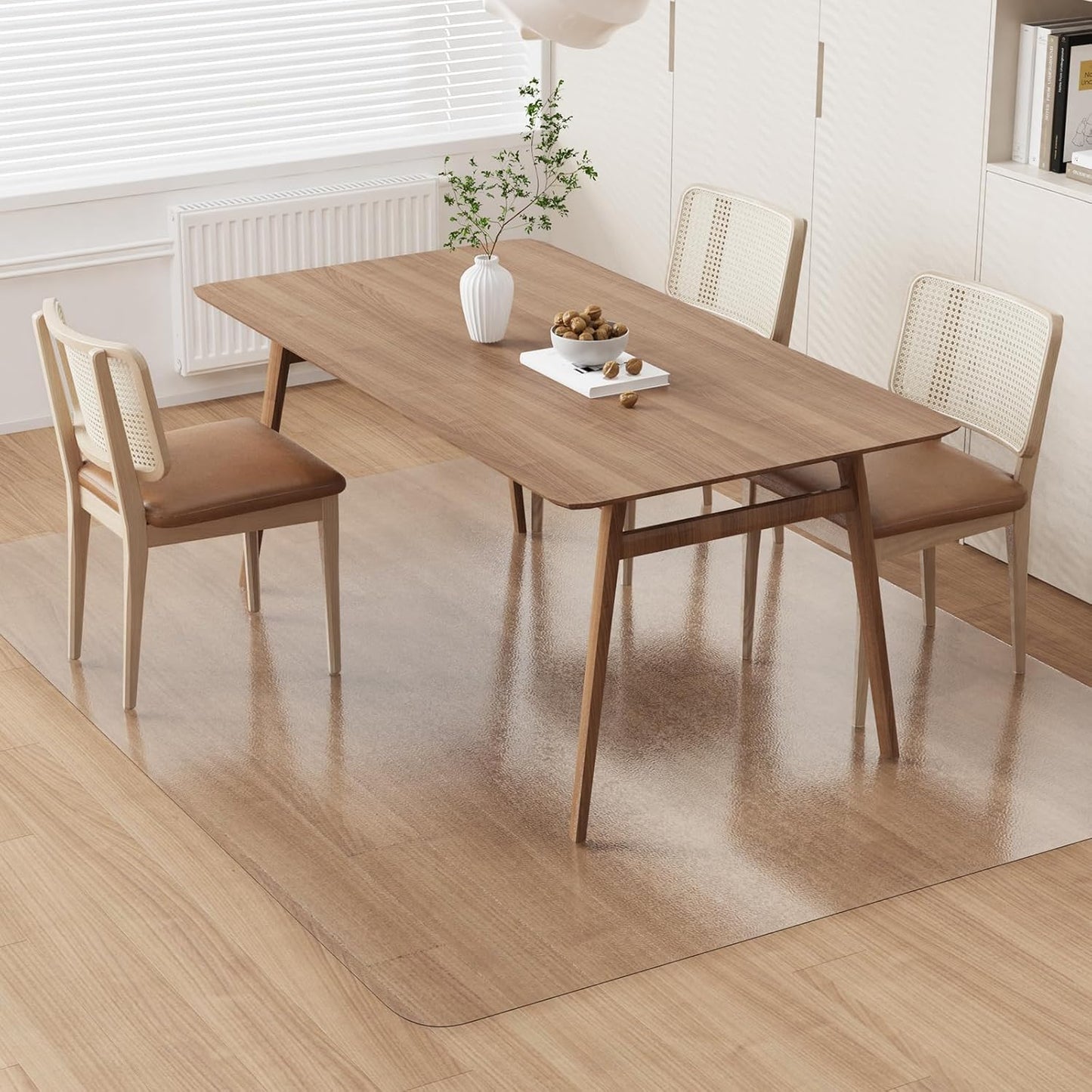 Clear Plastic Floor Mat for Dining Table - Waterproof Protector