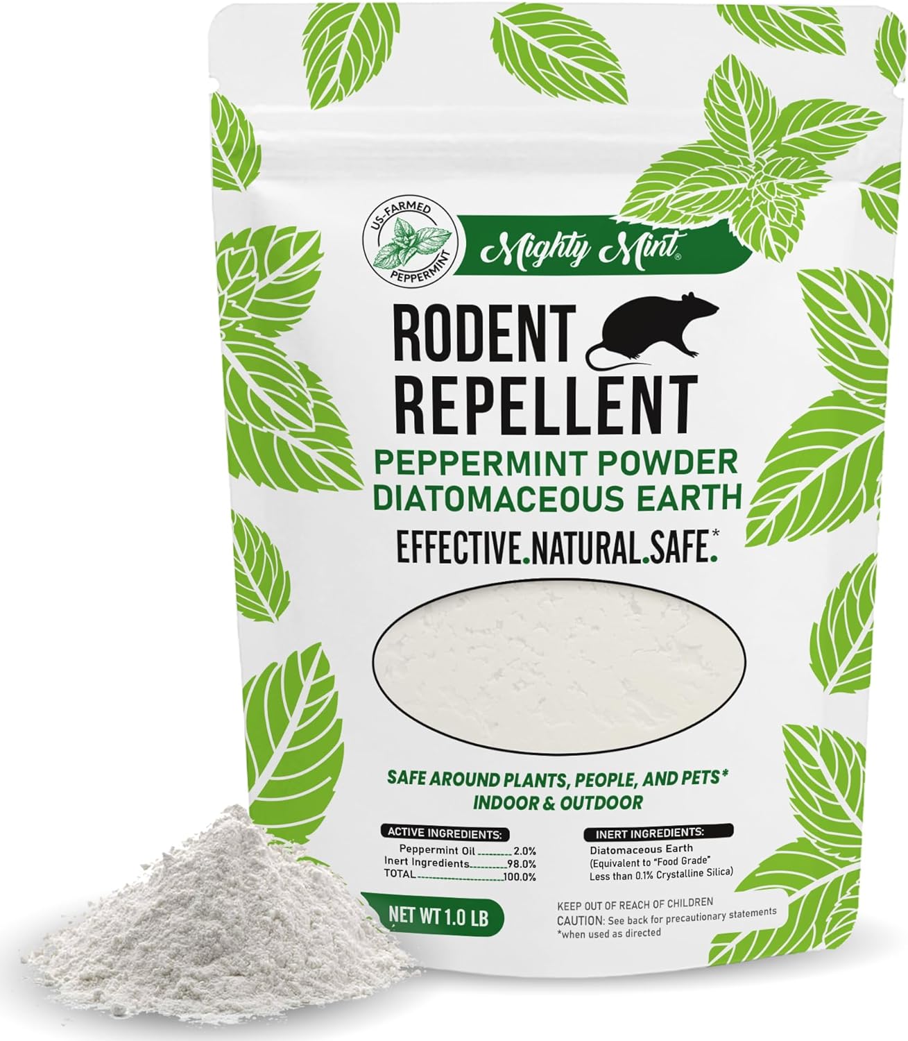Diatomaceous Peppermint Powder, 1 lb
