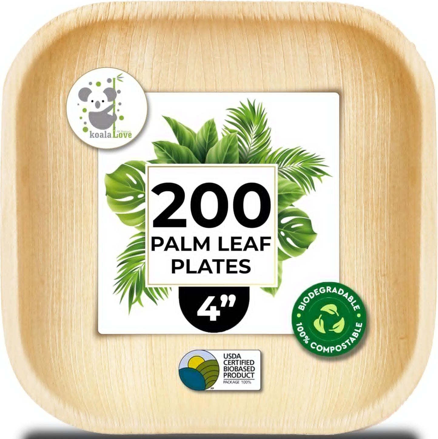 Eco-Friendly Palm Leaf Plates for Parties and Events by KoalaLove
