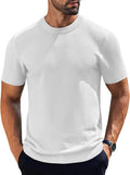 COOFANDY Men's Knit T-Shirt Crewneck Short Sleeve - Casual Textured in