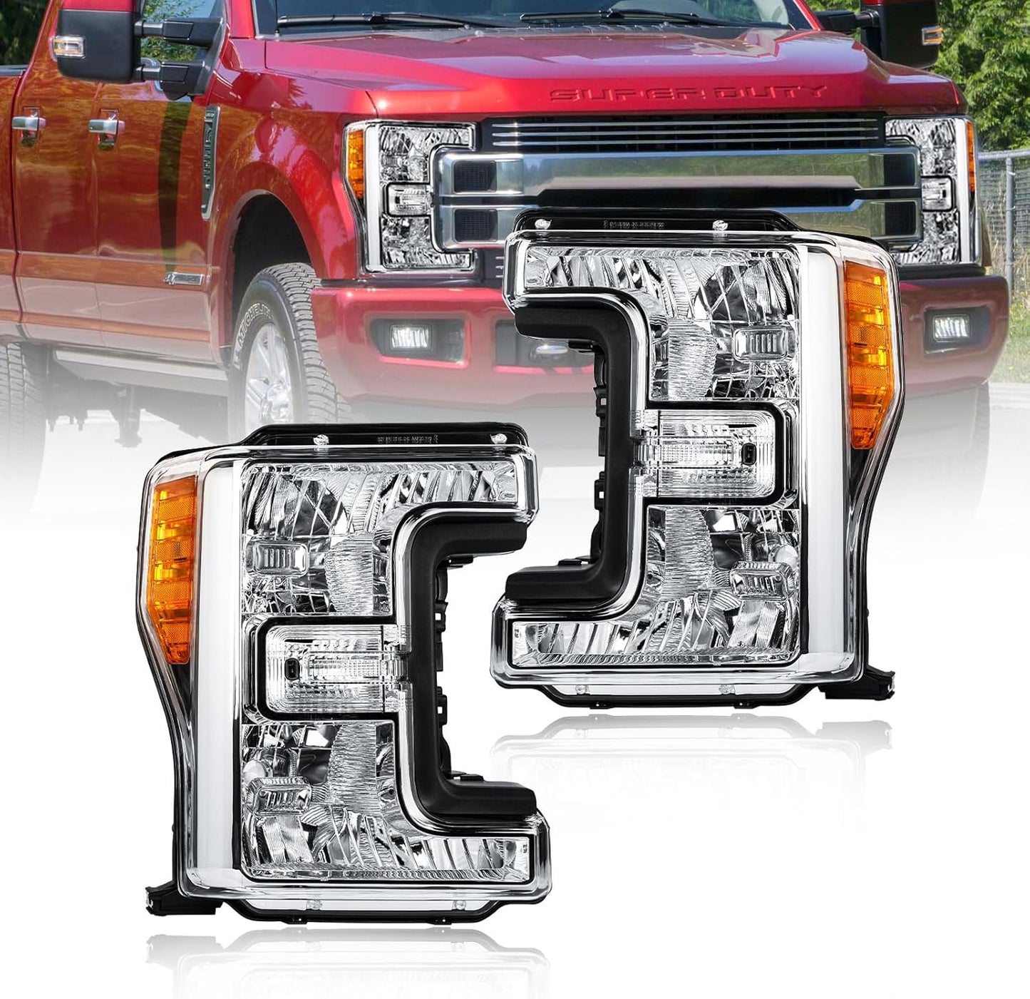 Headlight Assembly Kit for 2017-2019 Ford Super Duty Models