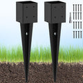4x4 Fence Post Anchor Ground Spike 24in - Heavy Duty Ground Mount