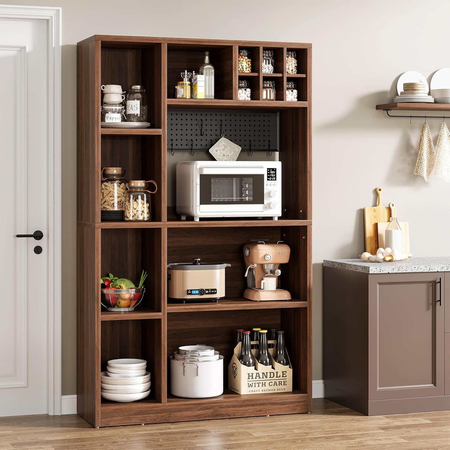 Tribesigns 5-Tier Baker's Rack, 65-Inch Tall Kitchen Storage with Shelves