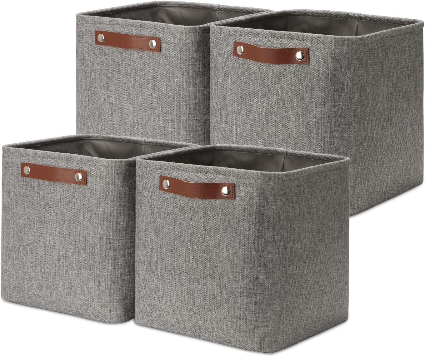DULLEMELO Square Storage Cubes Baskets for Gifts Empty 11 in