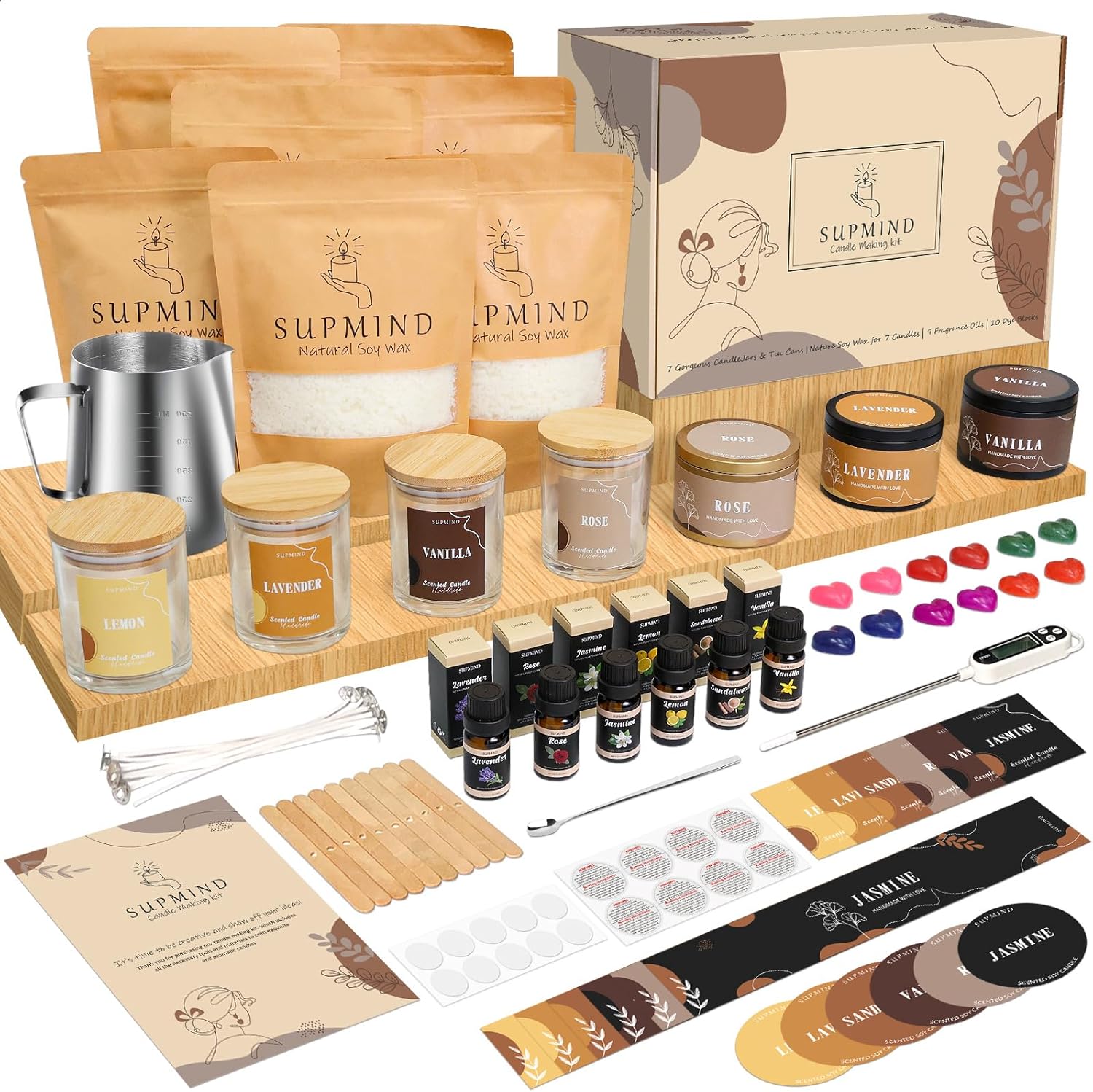 Candle Making Kit for Adults - DIY Starter Supplies for Home