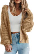 Chunky Knit Open Front Cardigan for Women - Cozy Versatile Layer