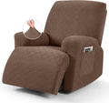 Oversized Recliner Chair Cover 4-Piece Stretch Slipcover - Light