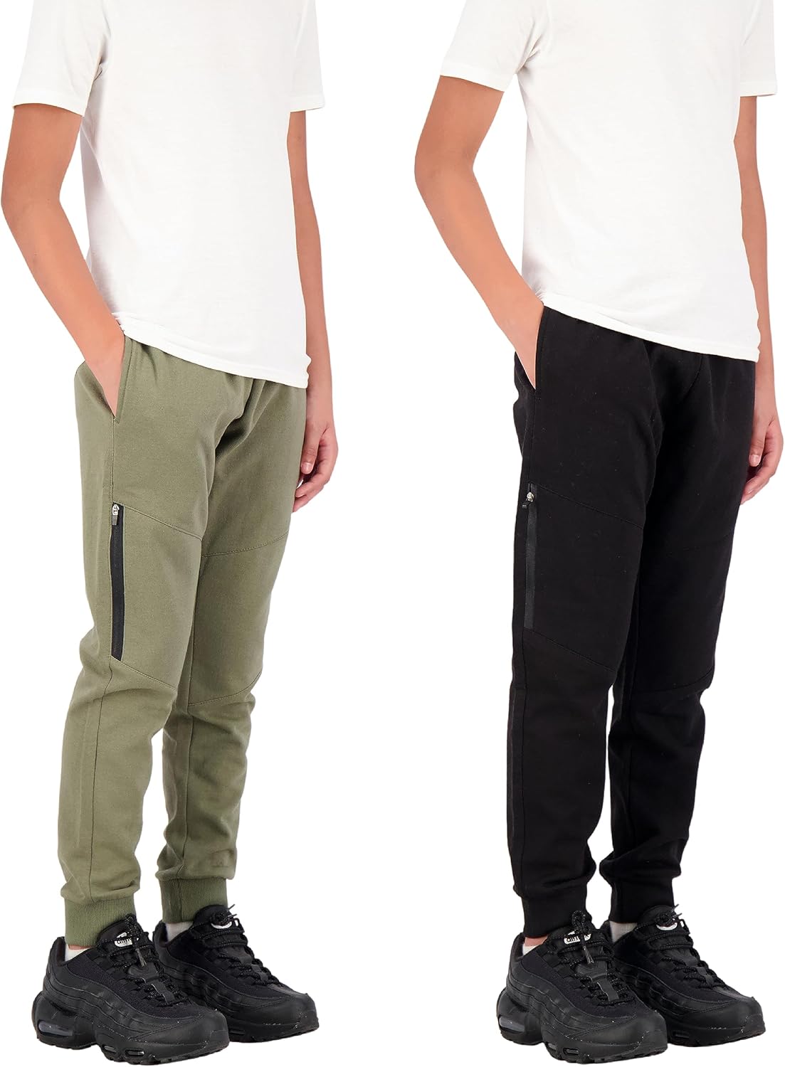 TONY HAWK Boys Fleece Jogger Sweatpants with Zipper Pockets