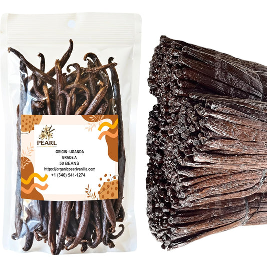 Uganda Vanilla Beans - Organic Whole Grade A Pods for Baking