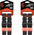 GEAR AID Utility Straps with Side-Release Buckle - Secure and Compress