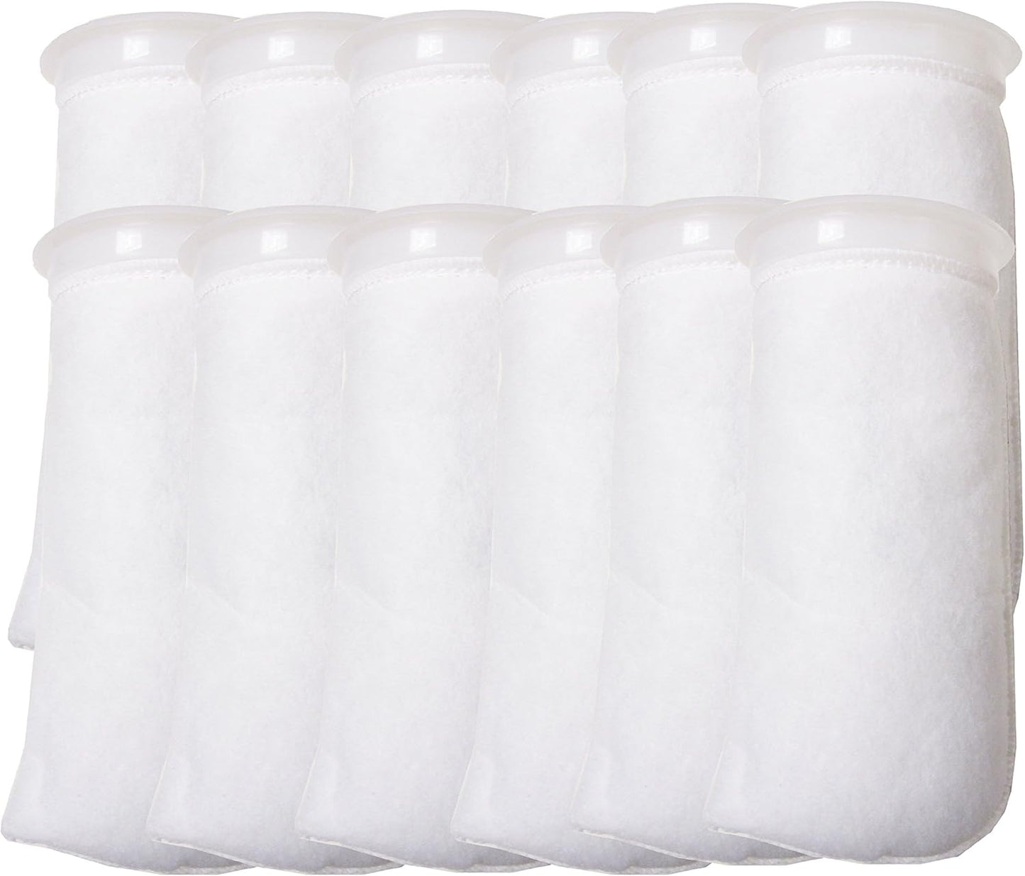 12 Pack 4 Inch Ring Filter Socks for Aquarium Filtration Needs