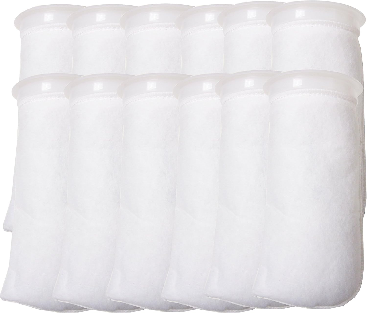 12 Pack 4 Inch Ring Filter Socks for Aquarium Filtration Needs
