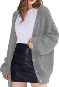 QUALFORT Cardigan Sweaters for Women - Cozy Cotton Fall Knit