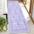 Vaukki Hallway Runner Rug - Vintage Shaggy Non Slip Washable 2 ft x 6