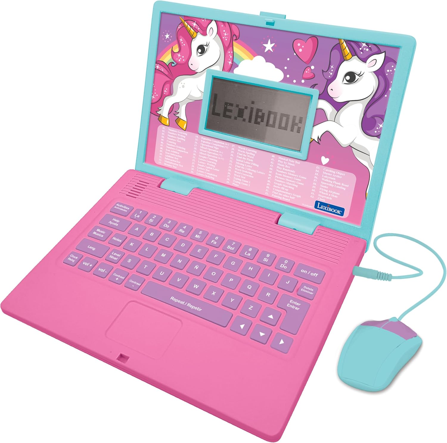 Unicorn Educational Bilingual Laptop for Kids - 124 Activities