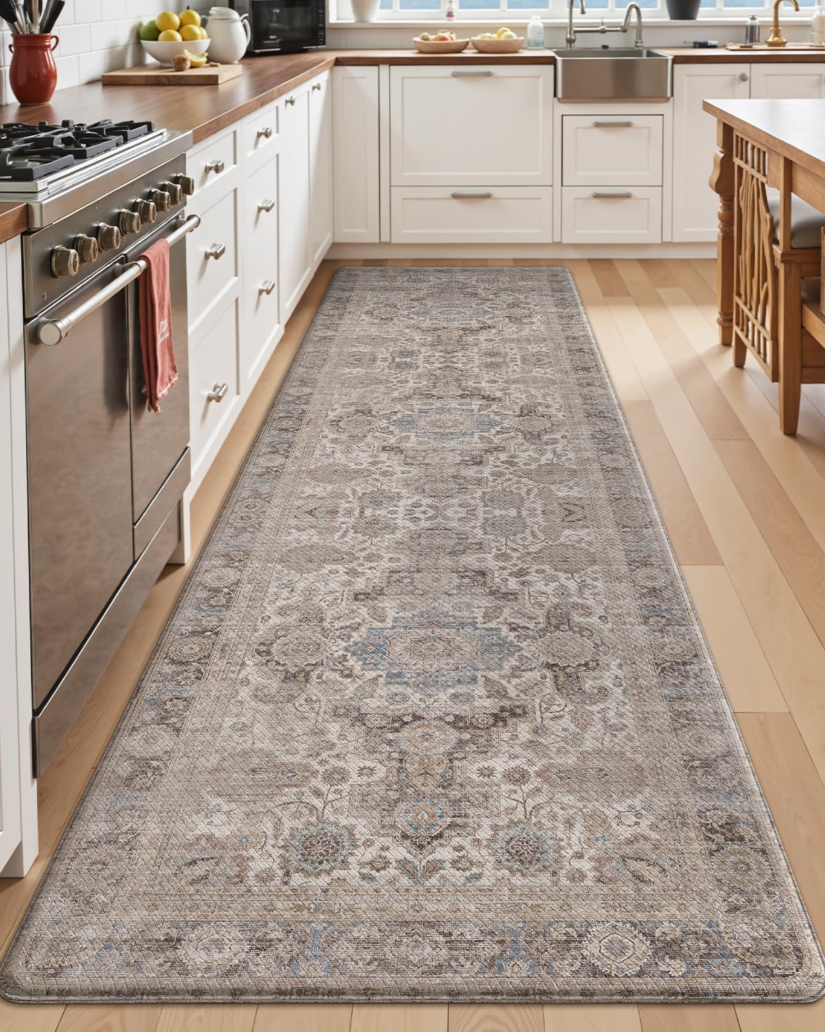 LUMI Anti Fatigue Kitchen Mat for Comfort and Support 24x87 in