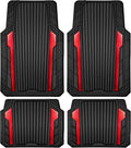 Heavy Duty Rubber Car Mats Metallic Two-Tone - Trim to Fit