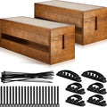 Wooden Cable Management Box Set 48 Pcs - Tidy Desktop & Home