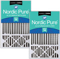 Nordic Pure 16x25x5 MERV 14 Plus Carbon Replacement Filters - 2 Pack