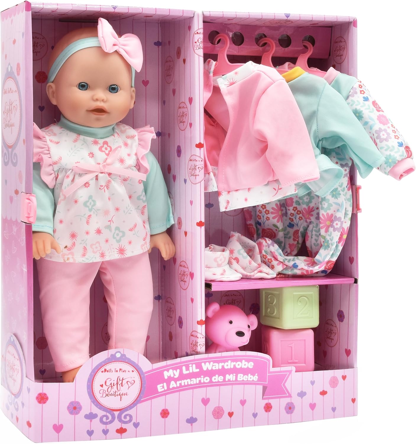 14 Soft Body Baby Doll Set - Complete with Clothes & Accessories